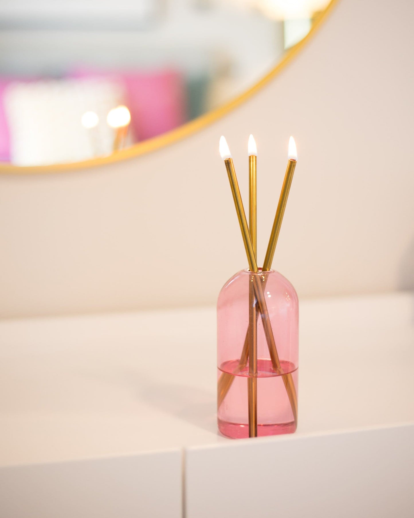 Pink Lady Vase Candle Holder