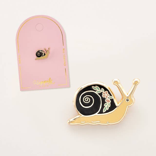 Garden Snail Pin | Snail Jewelry | Garden Pins | Insect Pins