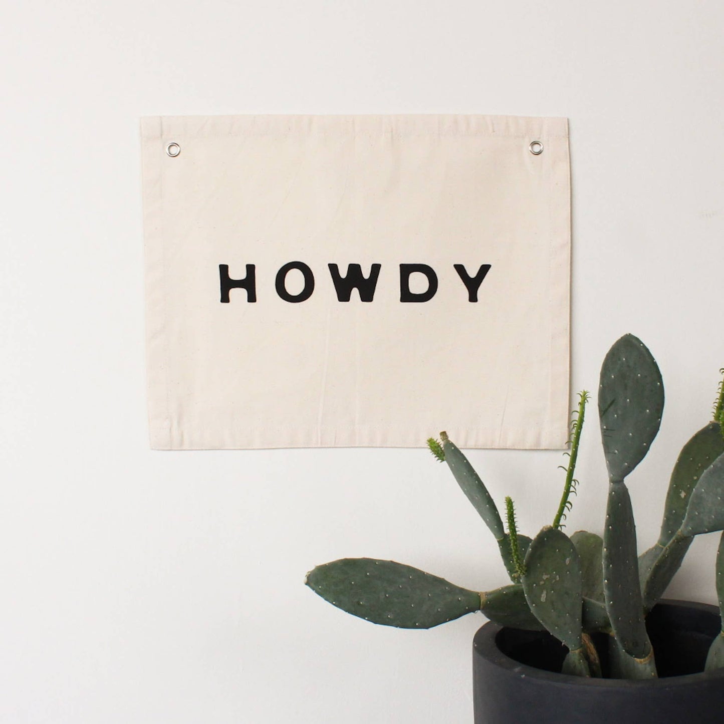 Howdy Canvas Banner