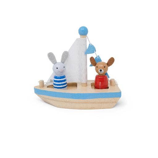 Boats & Buddies Bath Toy - Dog & Bunny