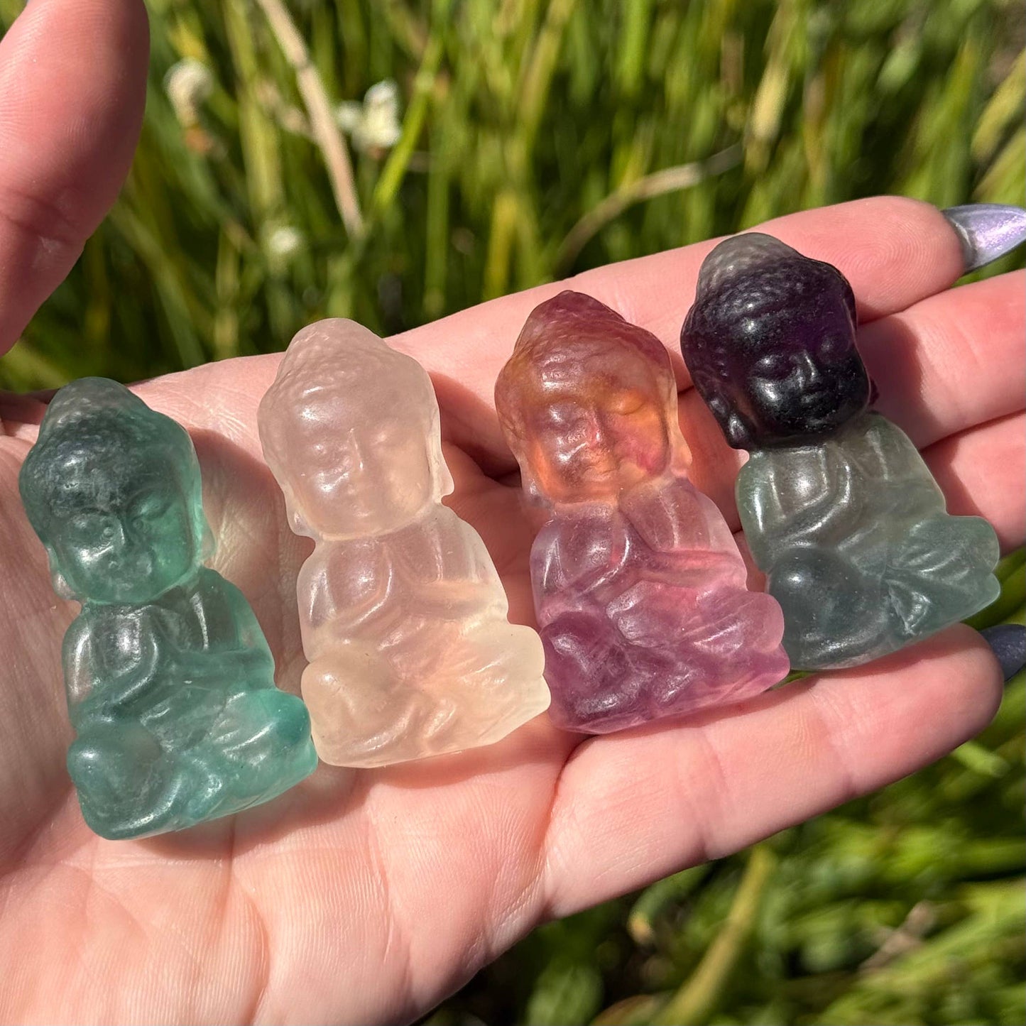 Fluorite Buddha