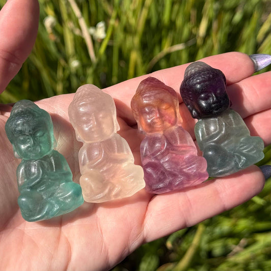 Fluorite Buddha