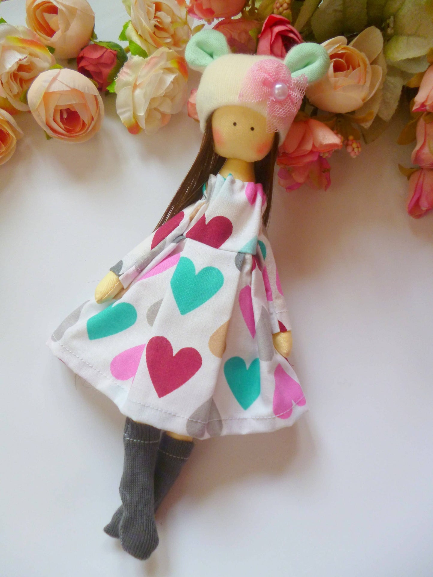 Handmade Keepsake Doll with Stitched Clothing – Heirloom Gift from Ukraine cloth doll, Fabric Doll, Textile doll, art doll