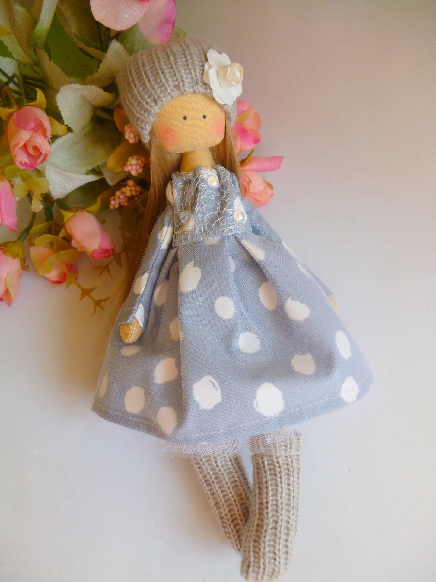 Handmade Keepsake Doll with Stitched Clothing – Heirloom Gift from Ukraine cloth doll, Fabric Doll, Textile doll, art doll