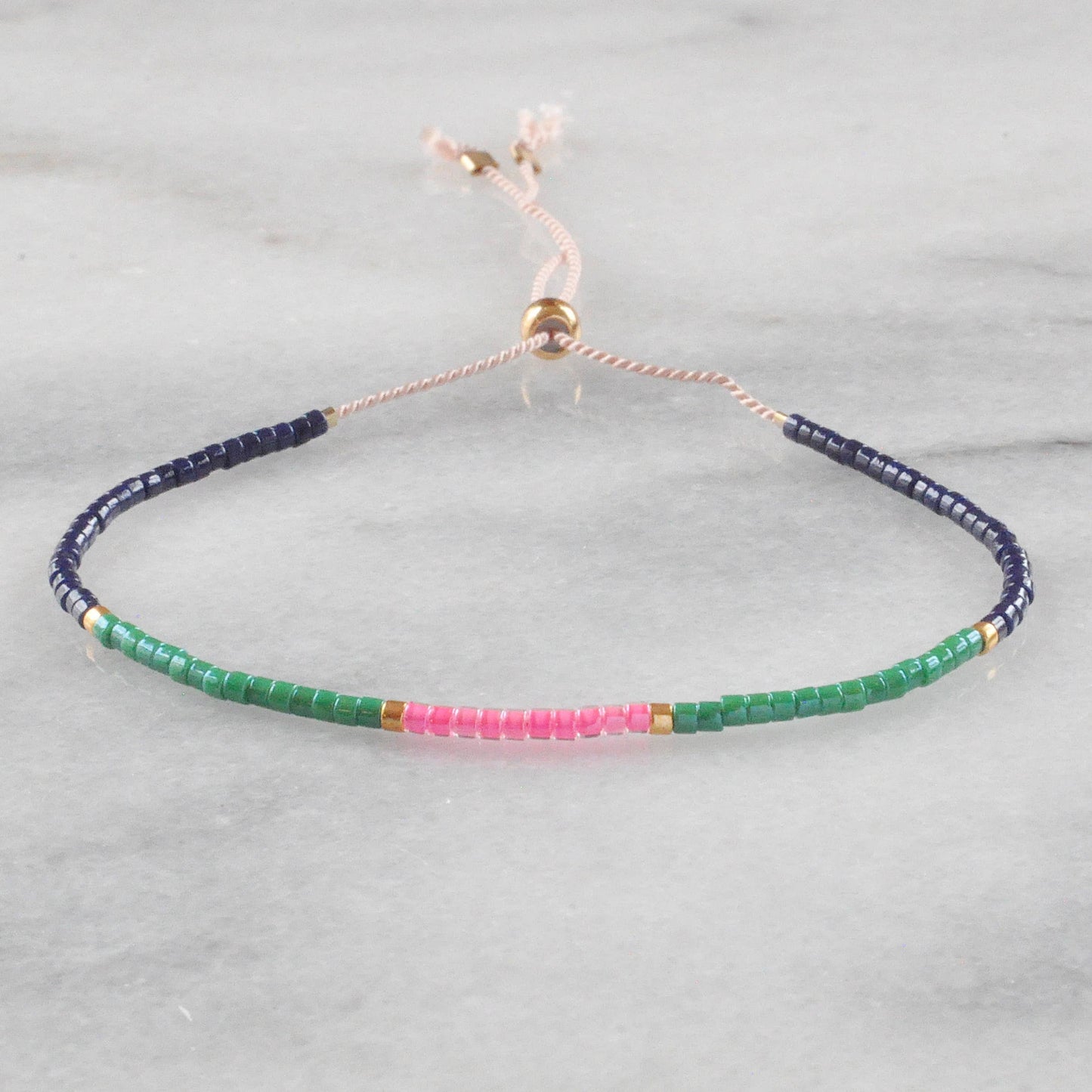 Adjustable Seed Bead String Bracelets