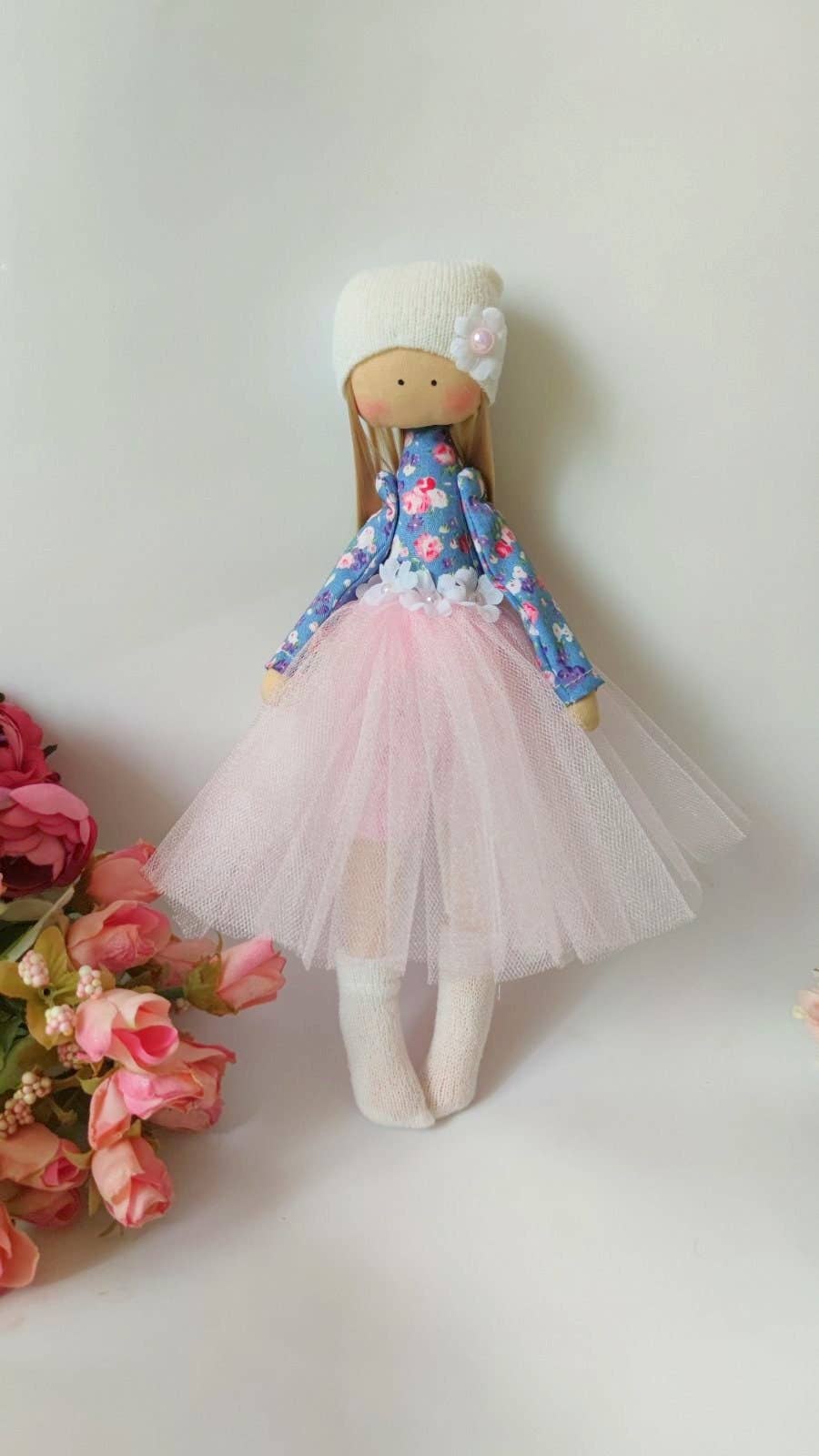 Handmade Keepsake Doll with Stitched Clothing – Heirloom Gift from Ukraine cloth doll, Fabric Doll, Textile doll, art doll