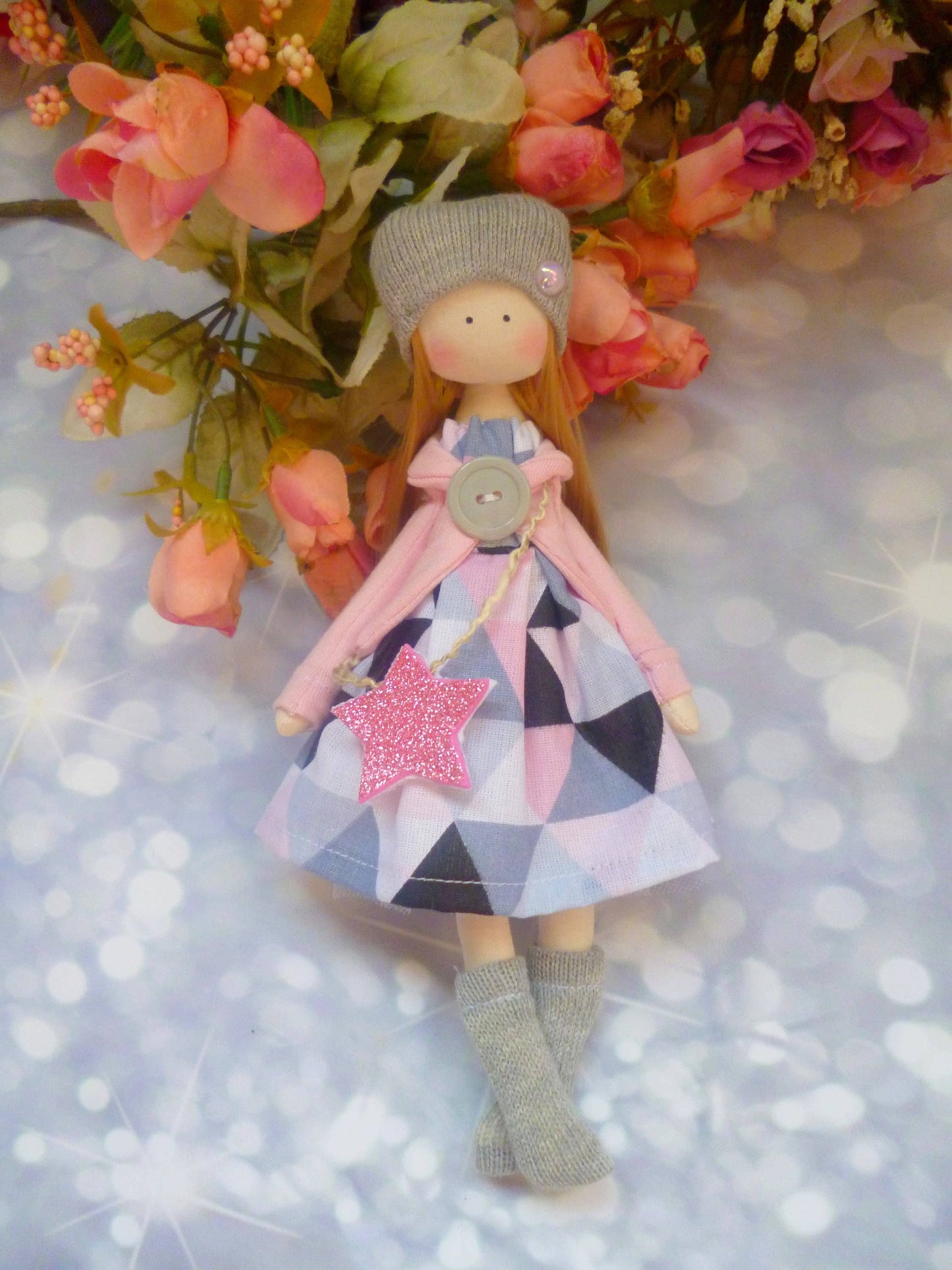 Handmade Keepsake Doll with Stitched Clothing – Heirloom Gift from Ukraine cloth doll, Fabric Doll, Textile doll, art doll