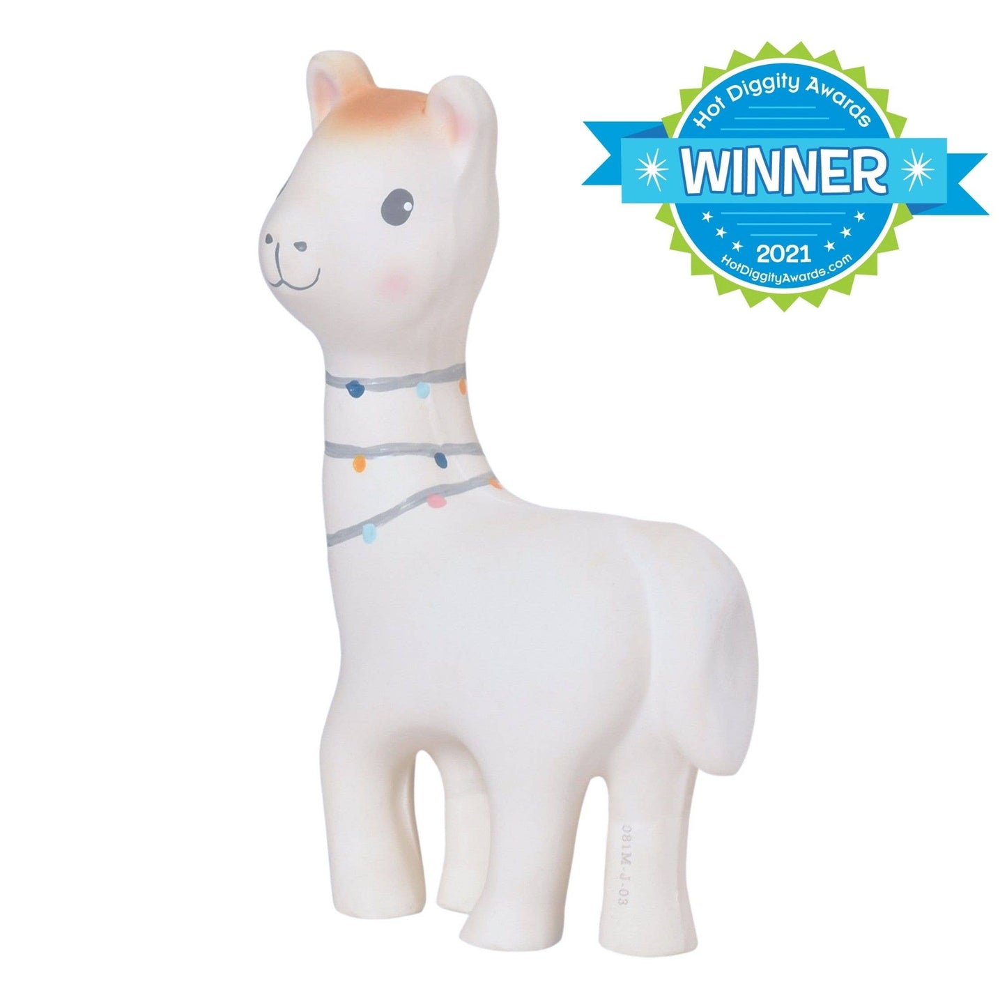 Lilith the Llama Organic Natural Rubber Teether Toy