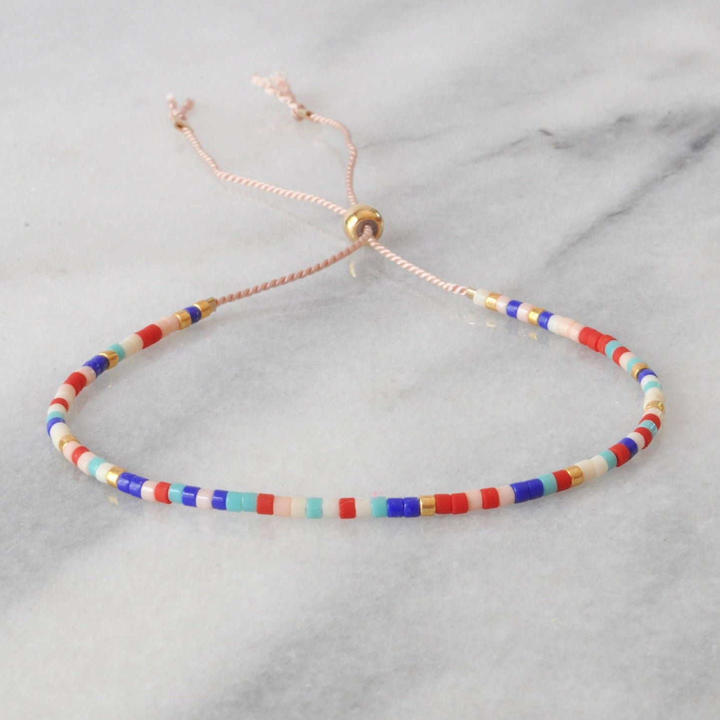 Adjustable Seed Bead String Bracelets