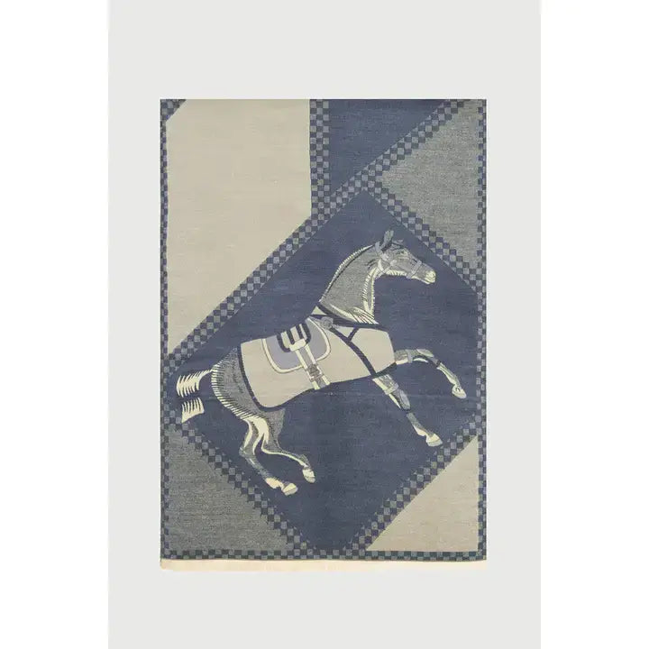 Checkered Equestrian Scarf