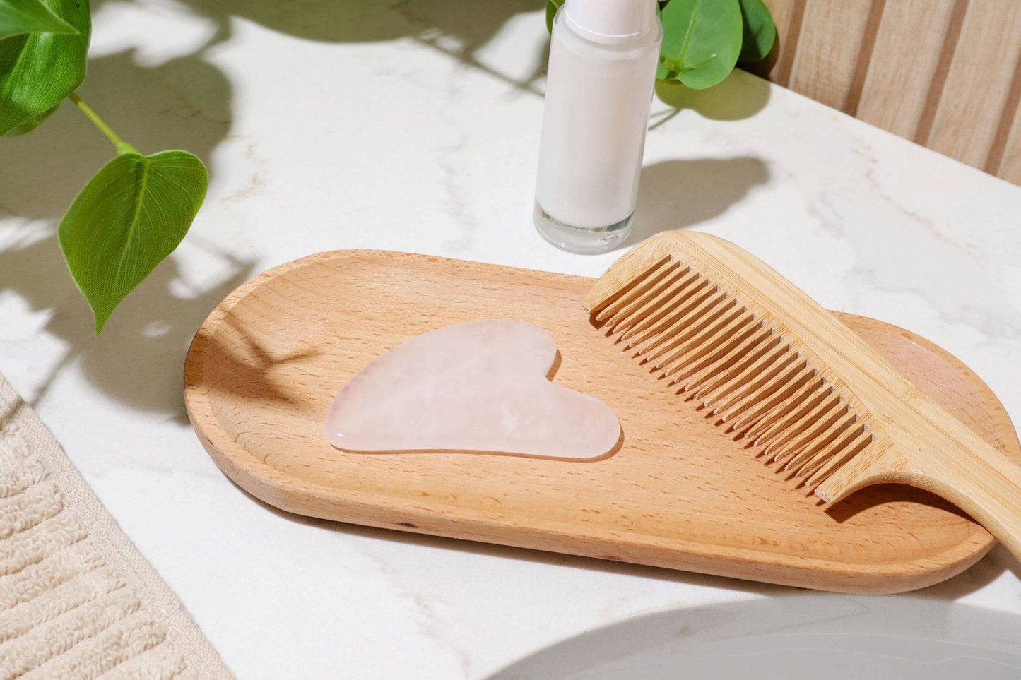 Rose Quartz Gua Sha | Facial Stone | Skincare Bestseller