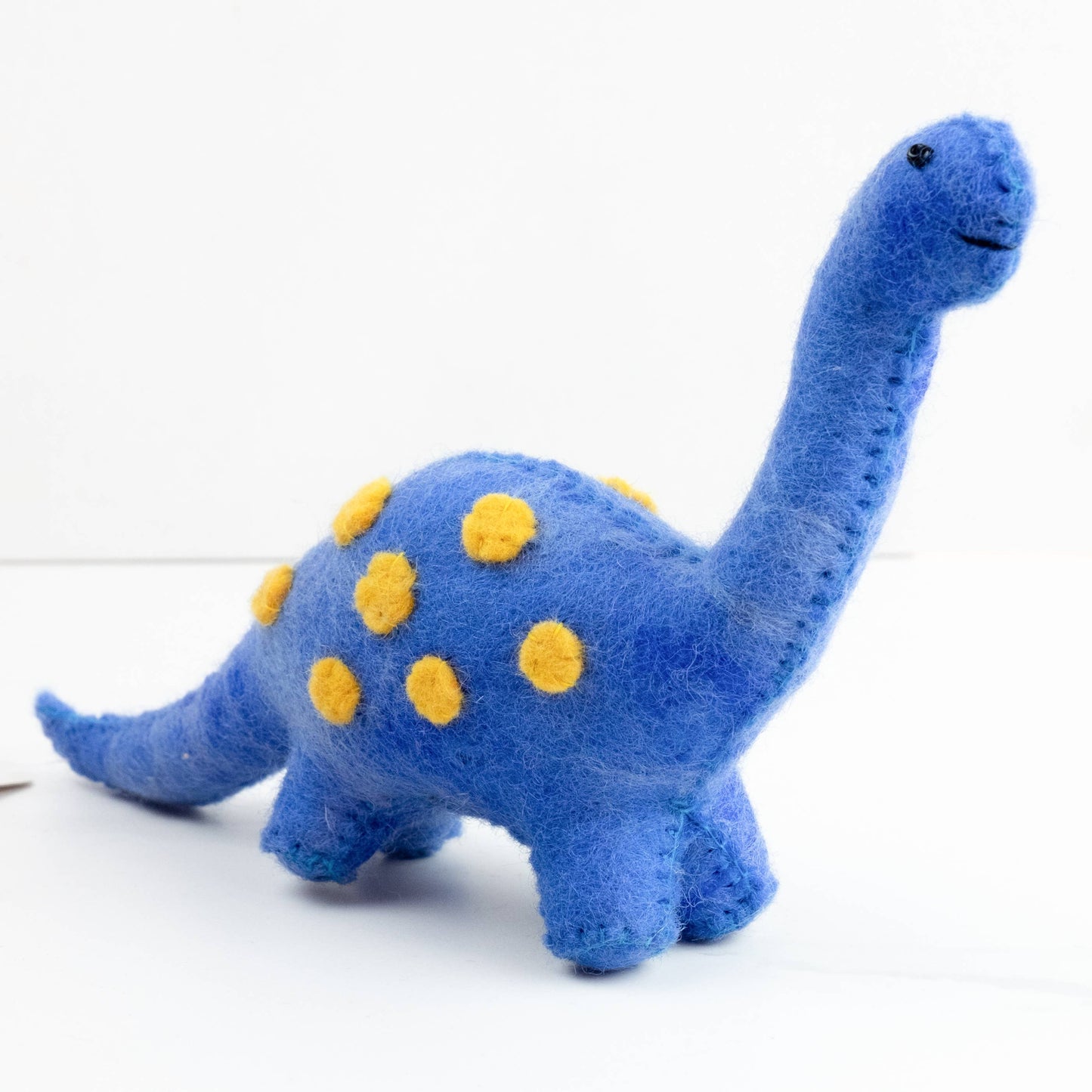 Mini Blue Felted Dino