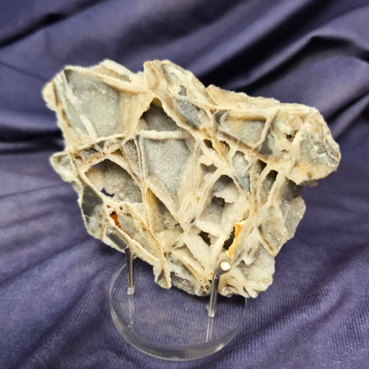 Druzy Chalcedony Slab Comes with stand