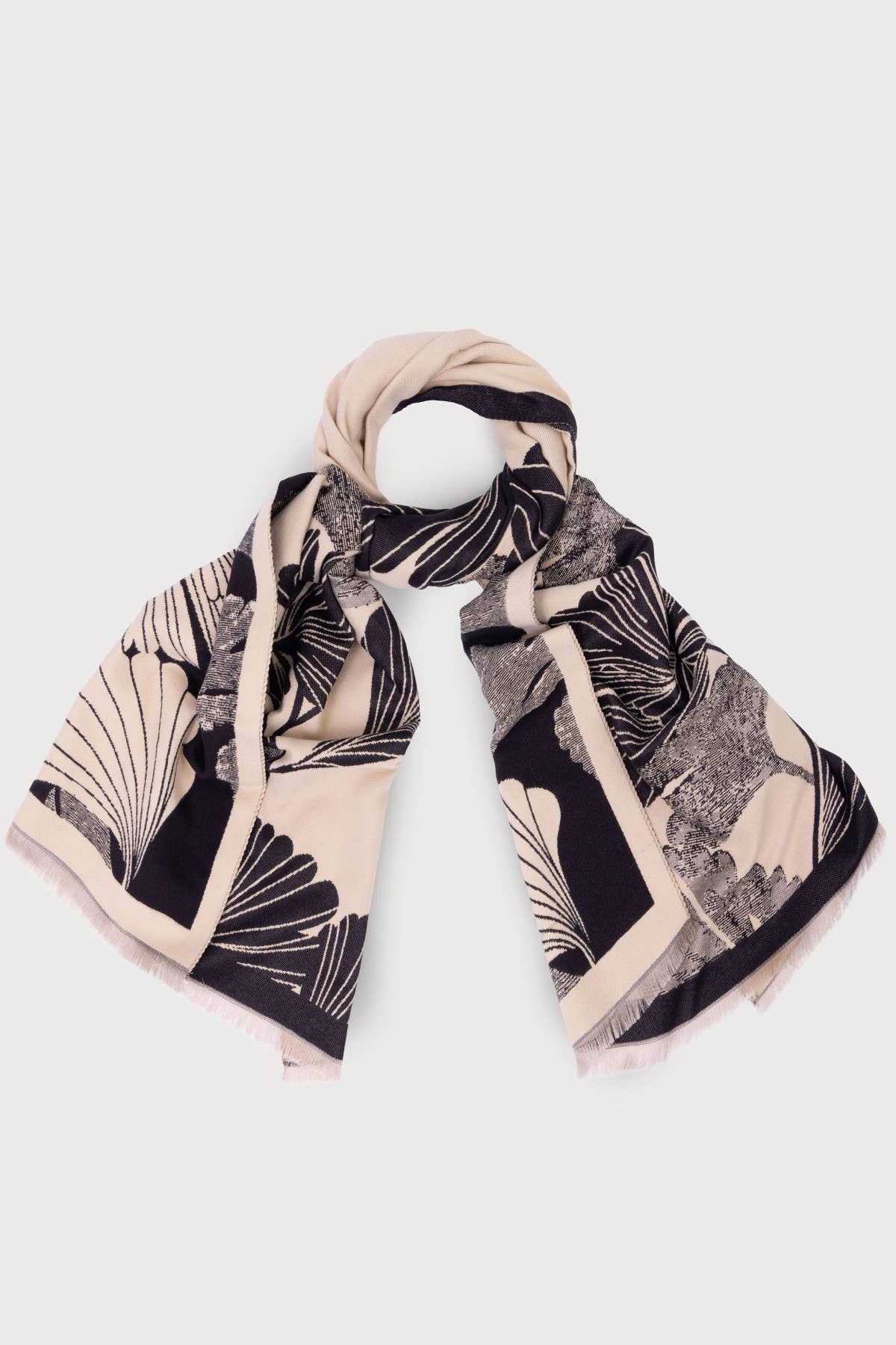 Ginkgo Botanical Reversible Scarf