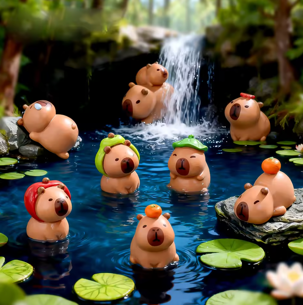 Capybara Figurine Surprise Pull