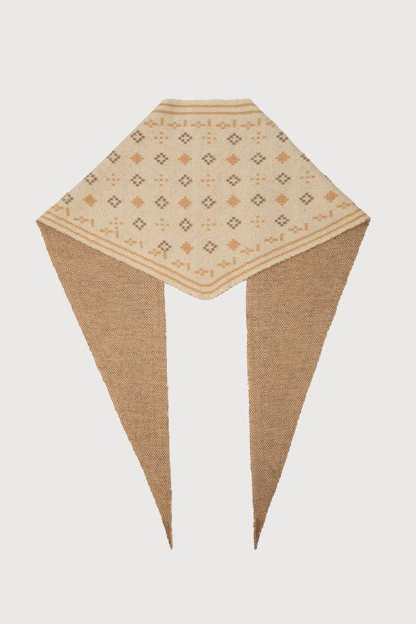 Foulard Knit Triangle Scarf