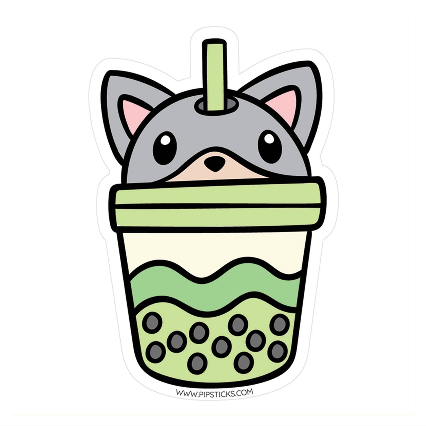 Boba Puppy Vinyl Sticker