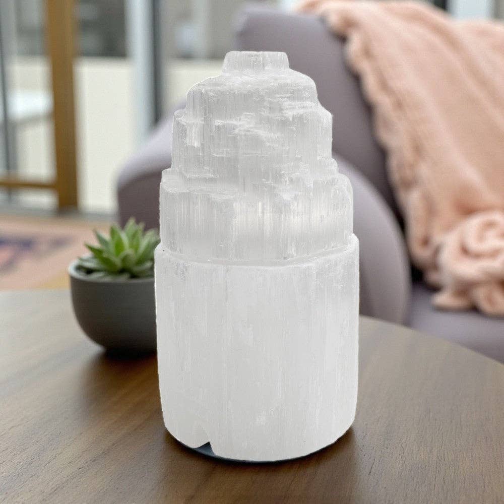 Selenite - Lamp, Small