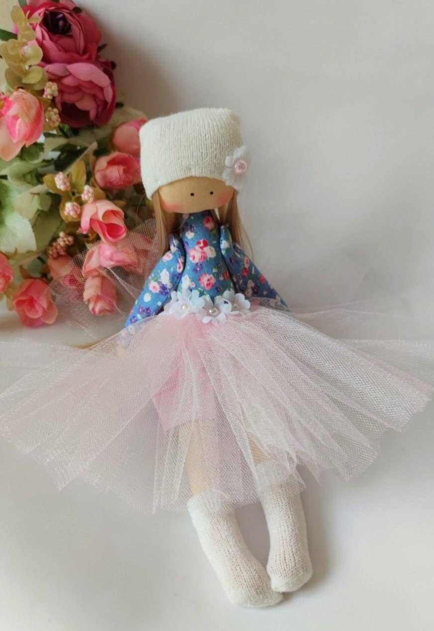 Handmade Keepsake Doll with Stitched Clothing – Heirloom Gift from Ukraine cloth doll, Fabric Doll, Textile doll, art doll