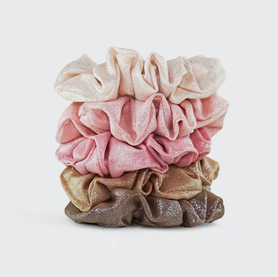 Metallic Scrunchies (Blush)