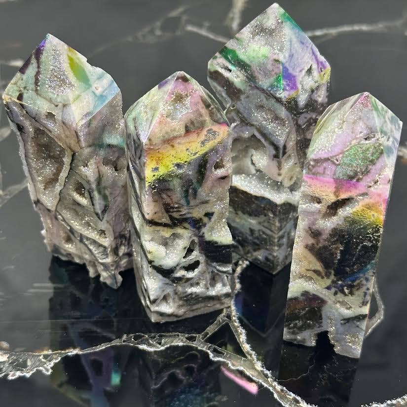 Aura Chalcedony Point