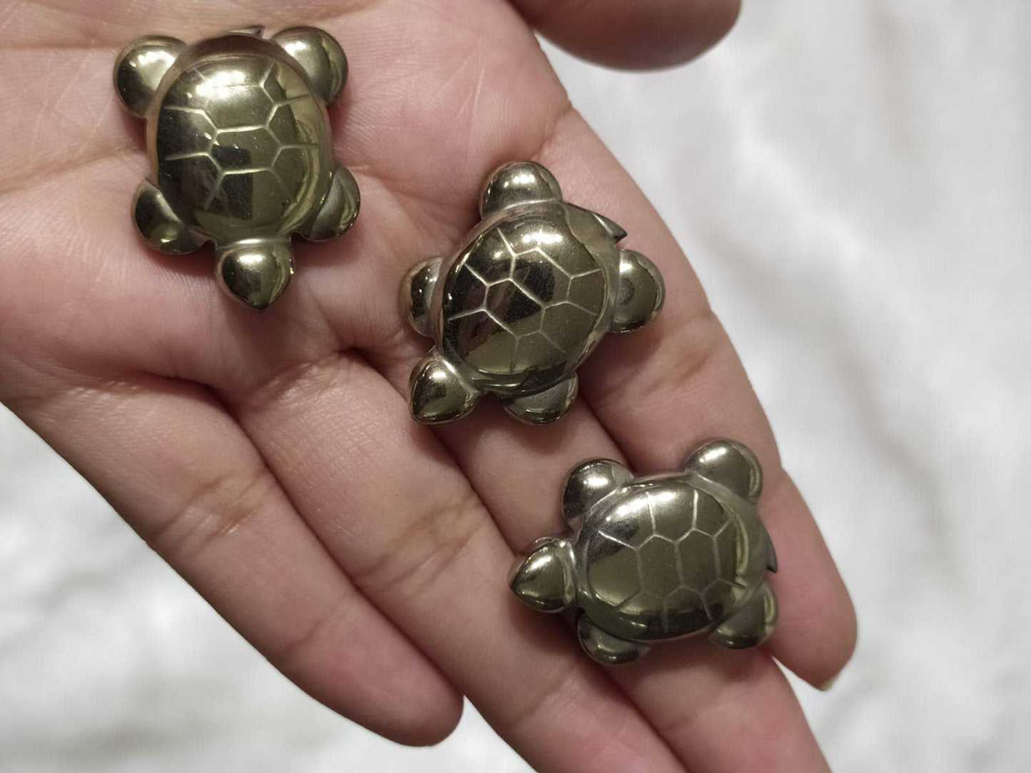 Gold Pyrite Turtle Figurines