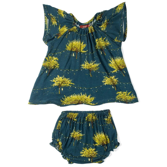 Firefly Organic Cotton Dress & Bloomer Set