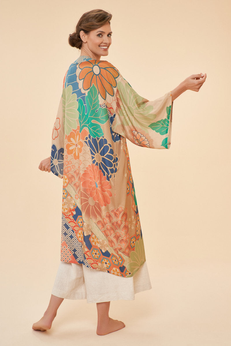 Floral Jungle Kimono Gown- Petal or Coconut