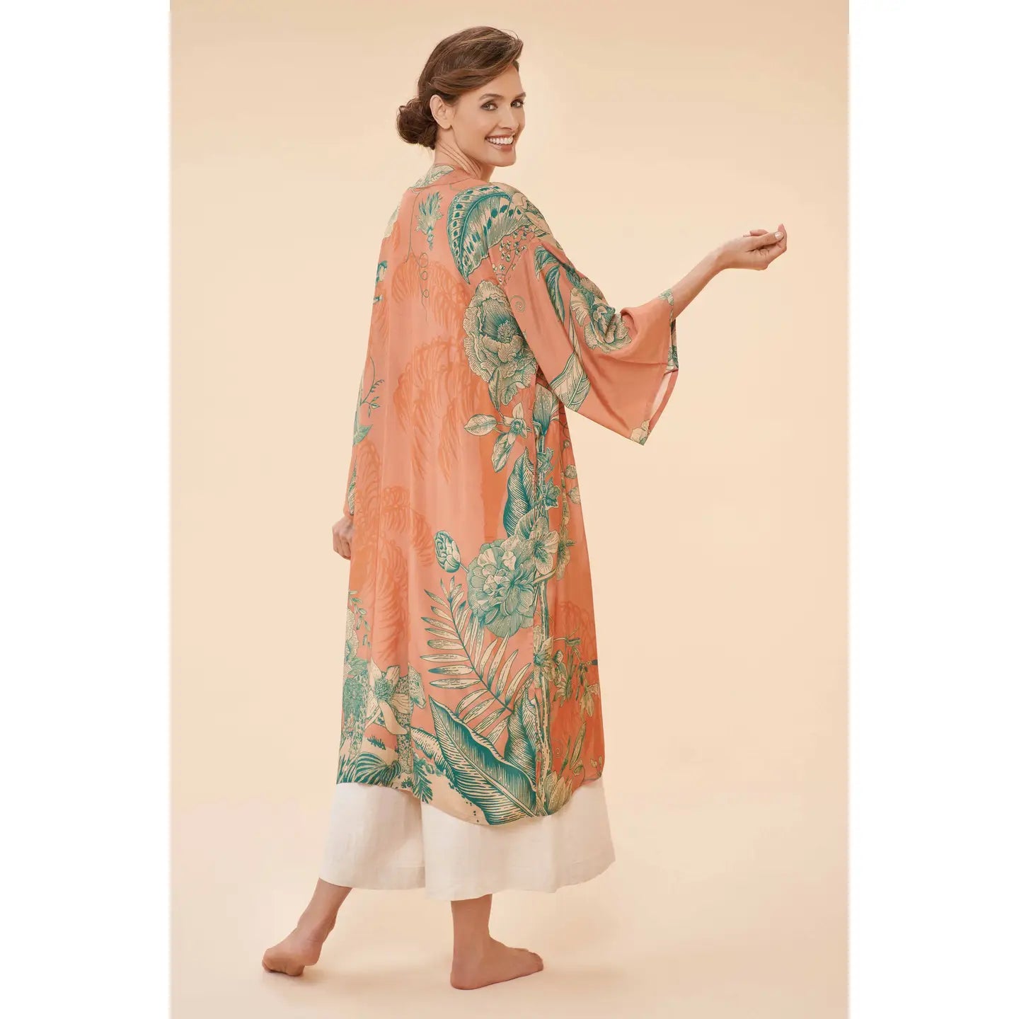 Floral Jungle Kimono Gown- Petal or Coconut