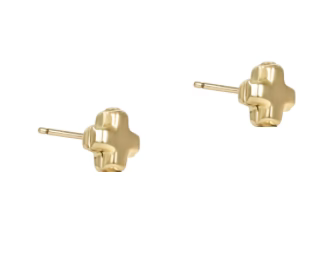 signature cross gold stud-gold