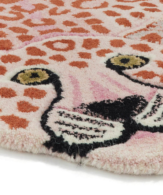 Pinky Leopard Rug -Large