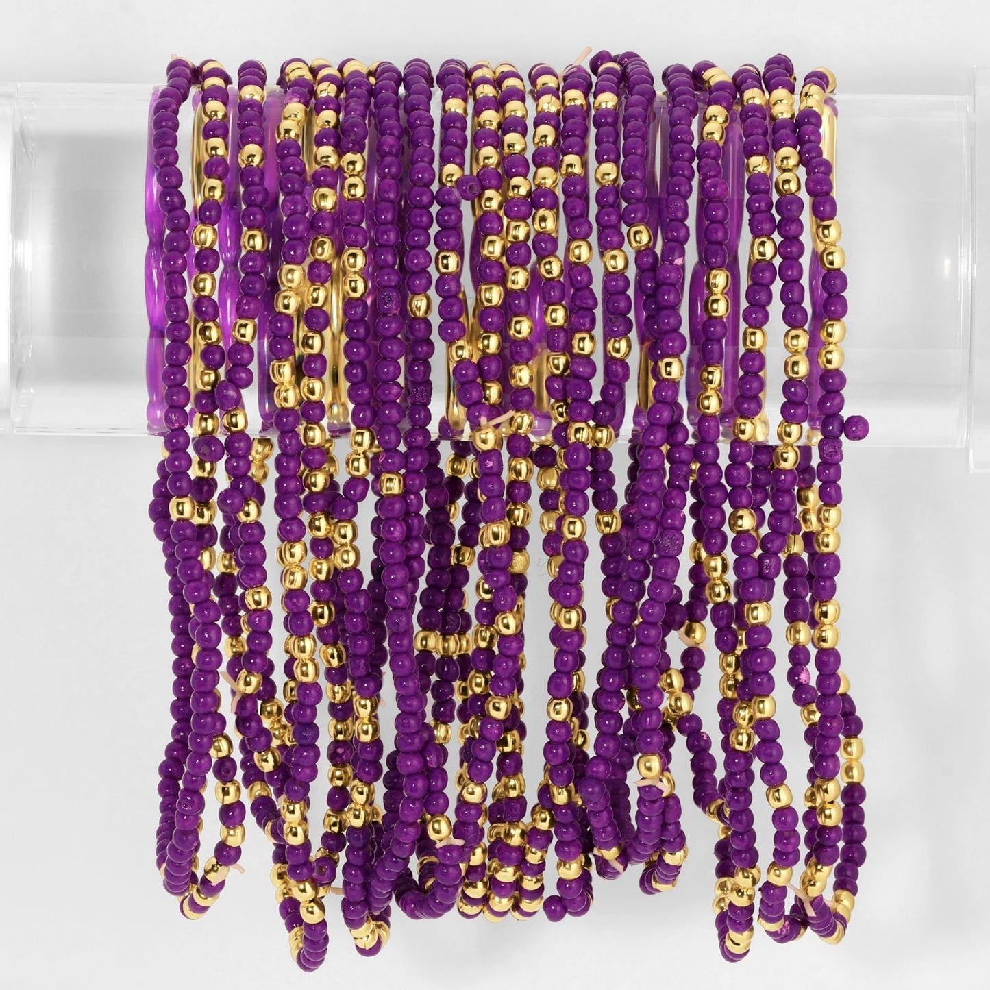Bracelets Assorted 2mm Single Color Stretch Seed Bead