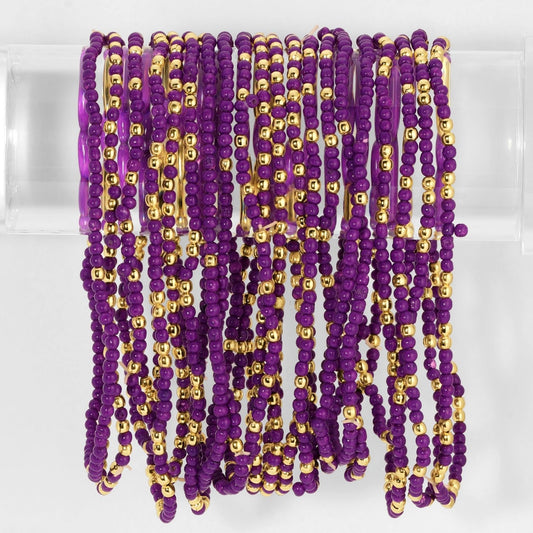 Bracelets Assorted 2mm Single Color Stretch Seed Bead