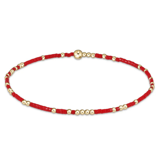 egirl hope unwritten bracelet - bright red