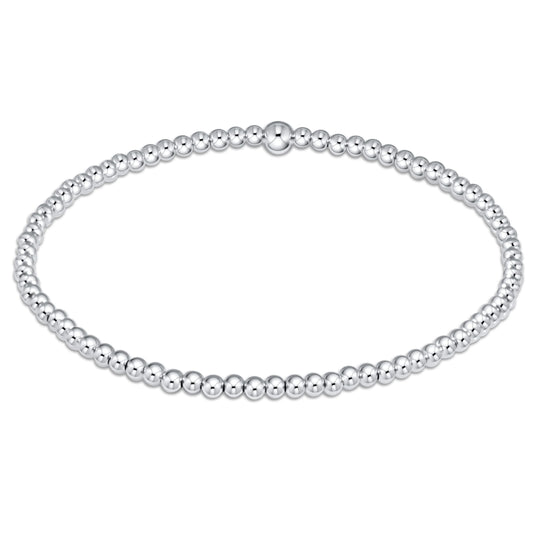 classic sterling 2.5mm bead bracelet