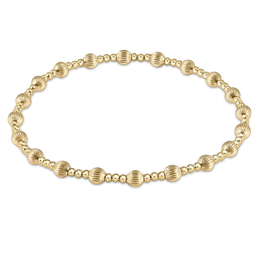 dignity sincerity pattern 4mm bead bracelet