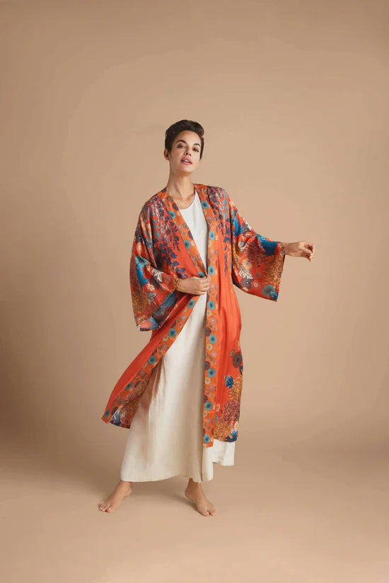 Trailing Wisteria Kimono Gown