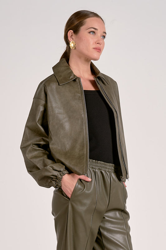 Pine Leather Jacket