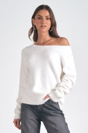 Cozy Fuzzy Off the Shoulder