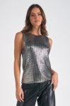 Sleeveless Sweater Silver