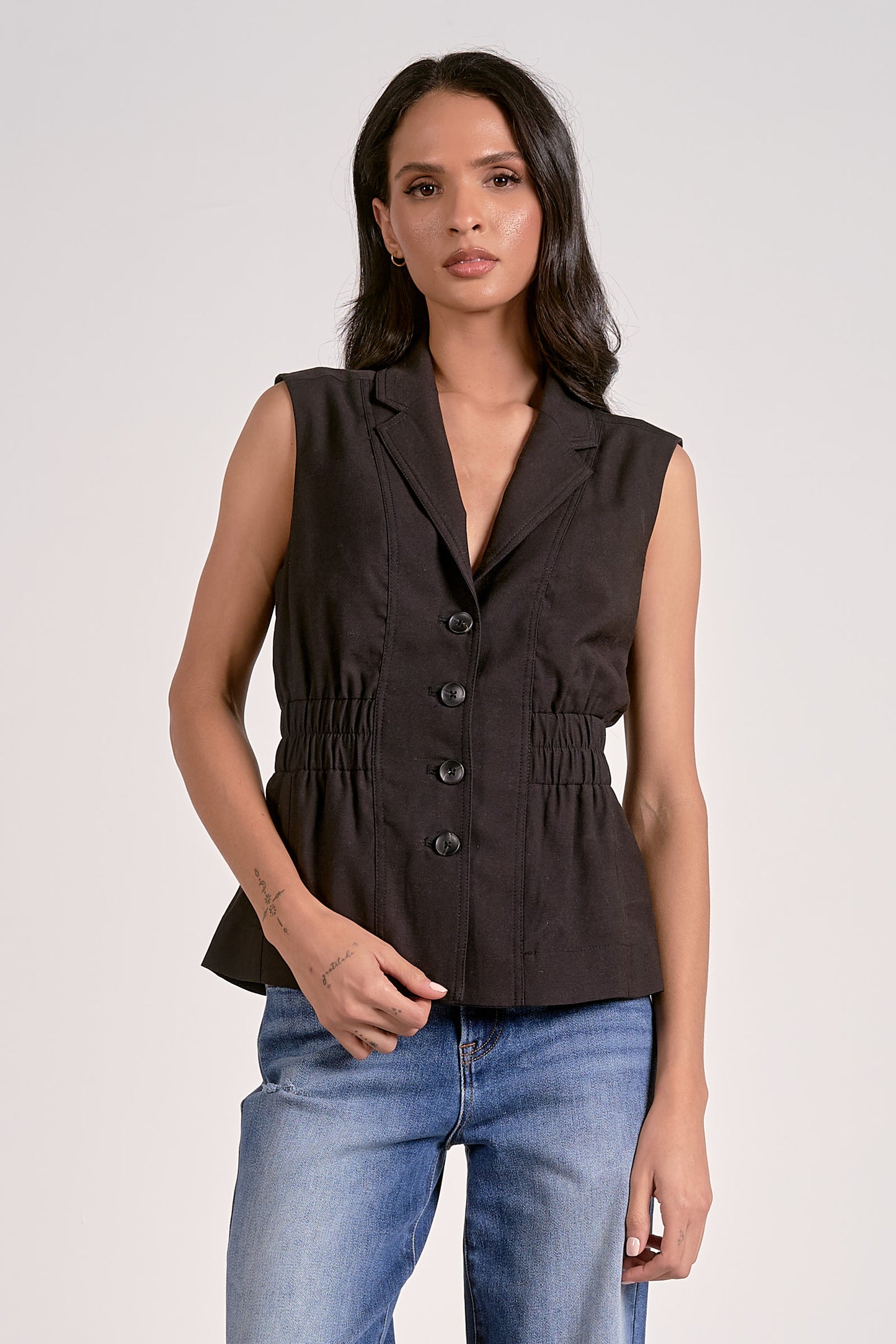 Cinched Waist Vest