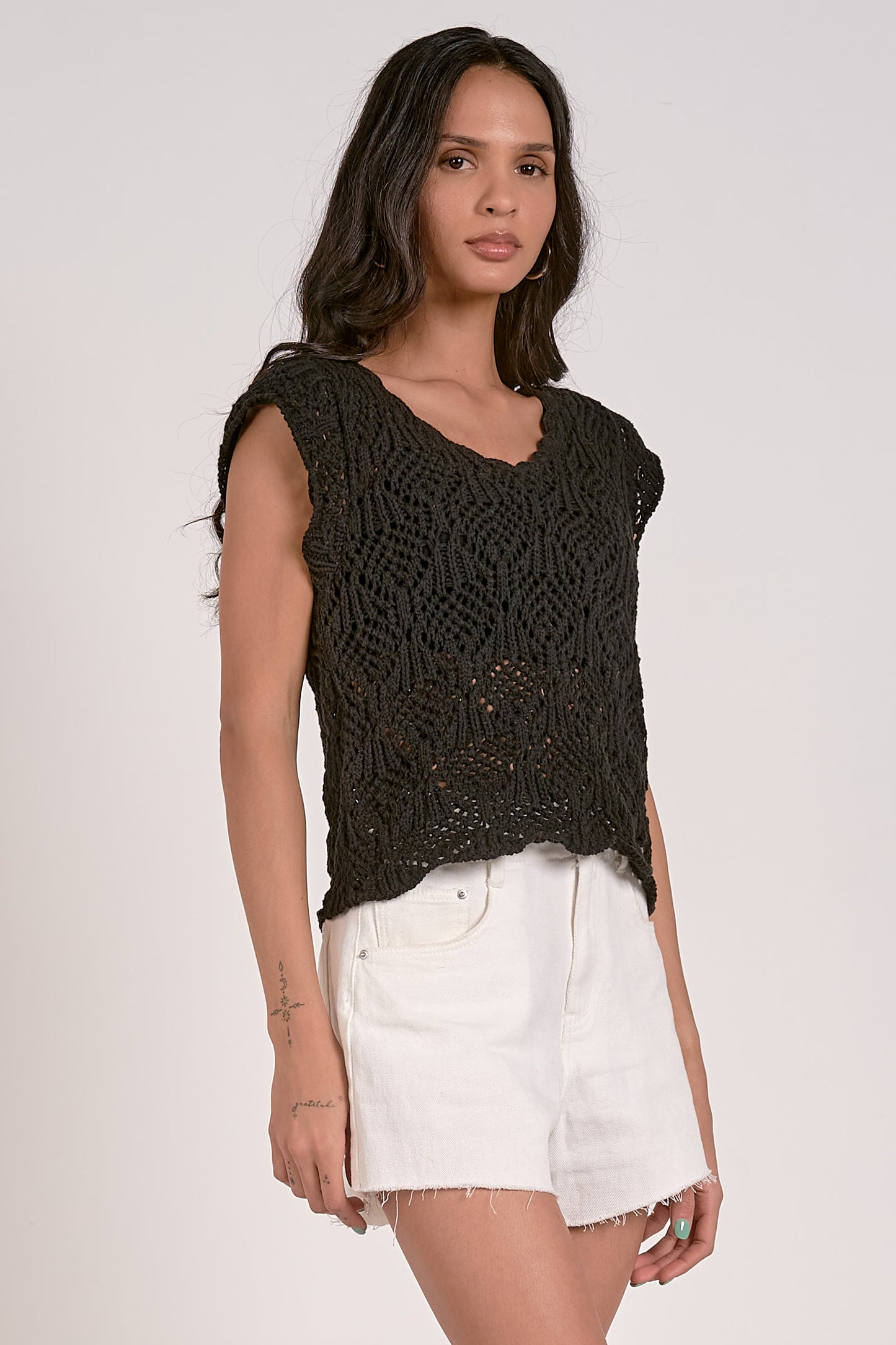 Crochet Capsleeve Top