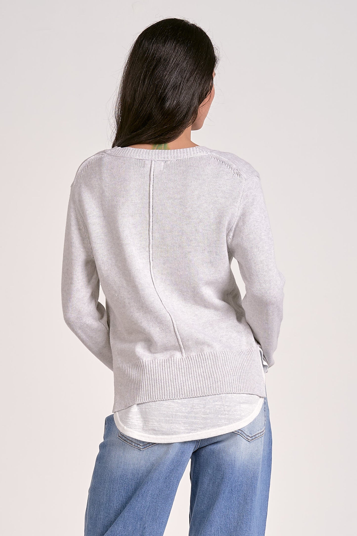 Layered Two-For One Knit Top