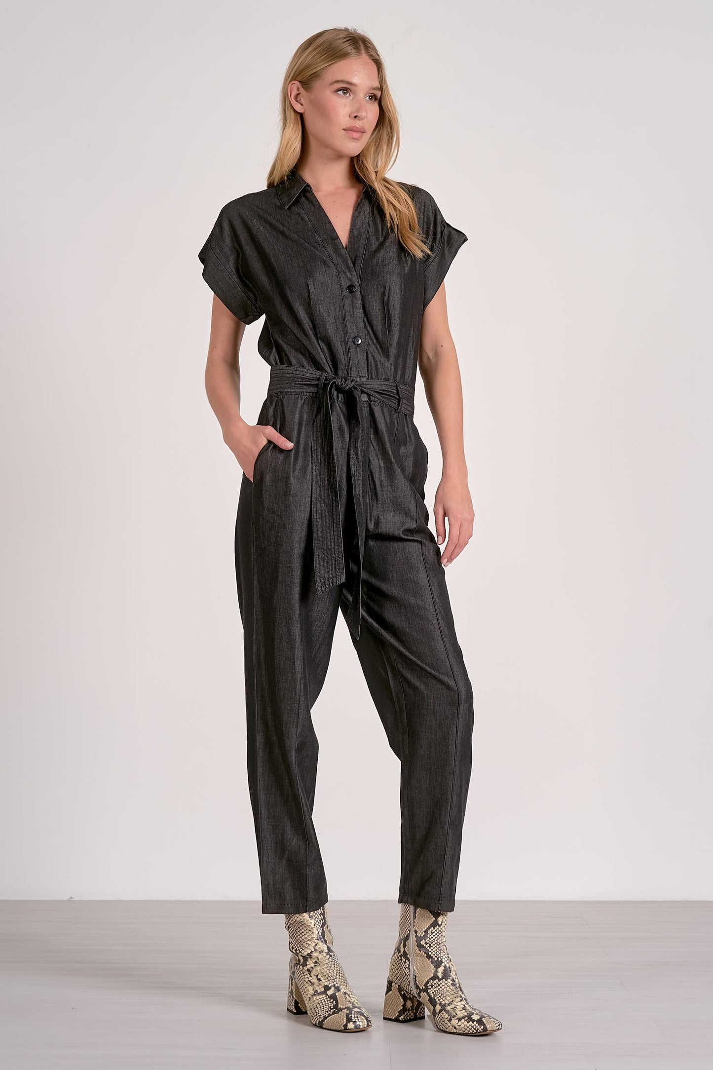 Elan Jumpsuit Long Denim