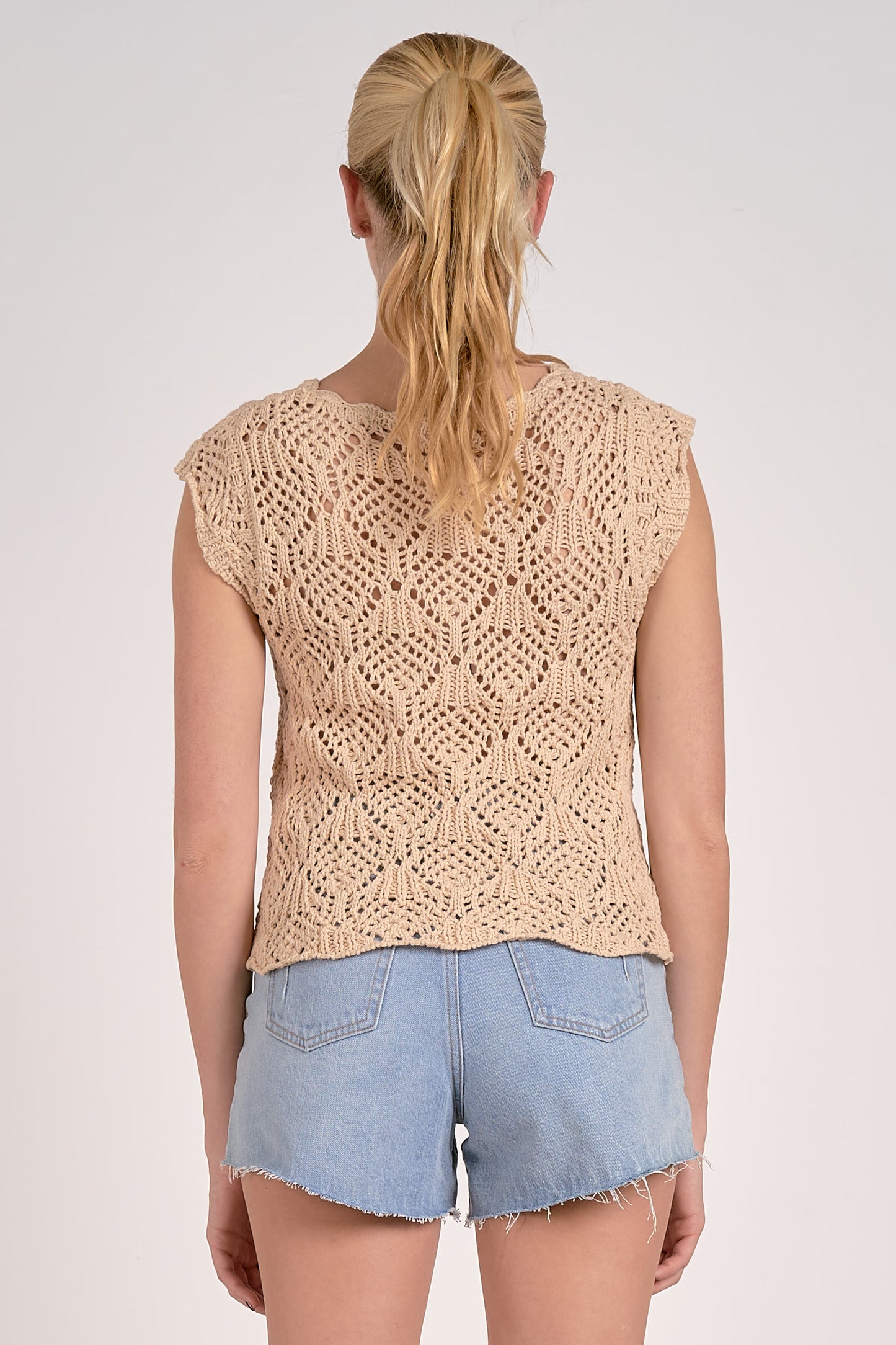 Crochet Capsleeve Top
