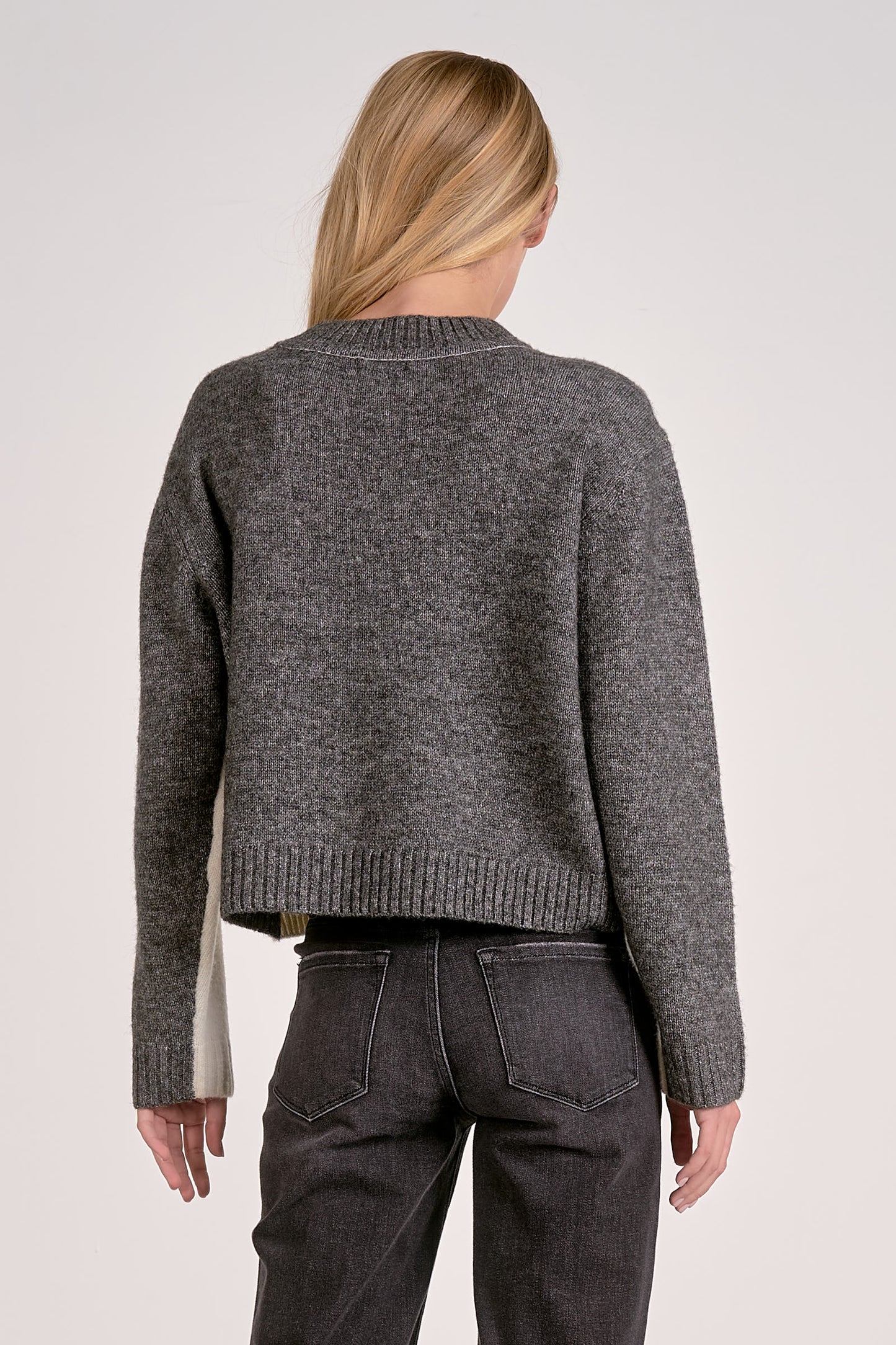 Elan Crewneck Colorblock Sweater