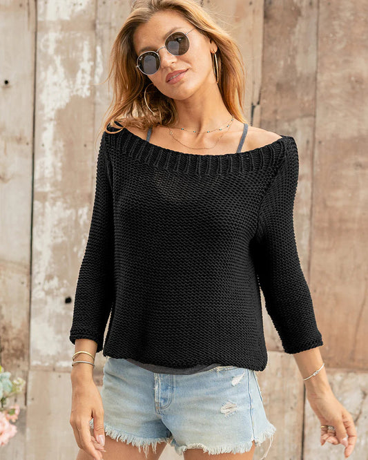 Lindsay 3/4 Sleeve Top| Cotton