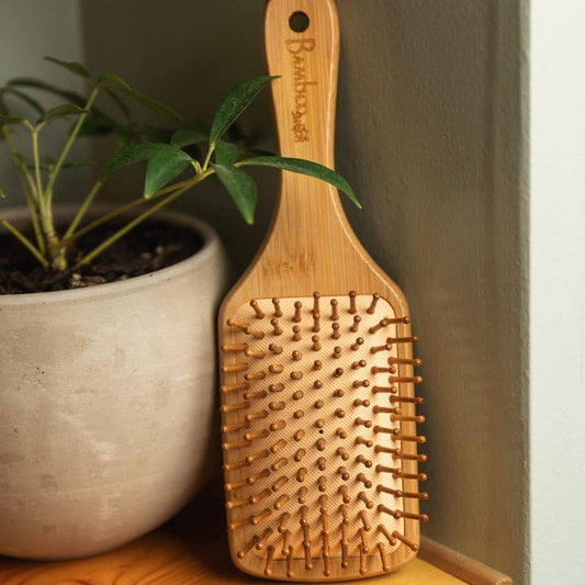Bamboo Square Paddle Hairbrush