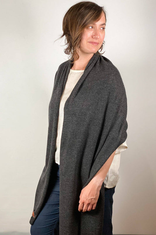 Cashmere Scarf/Wrap Charcoal