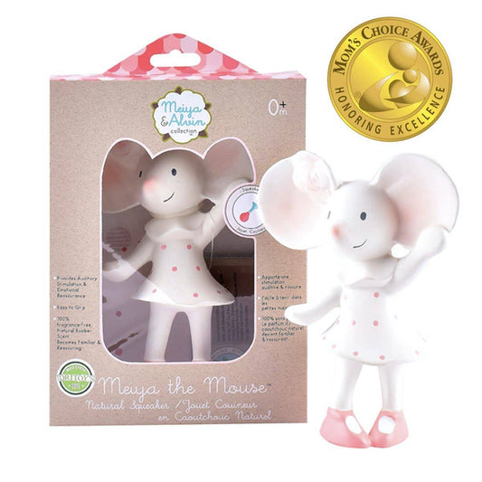 Meiya the Mouse Natural Organic Rubber Squeaker Toy